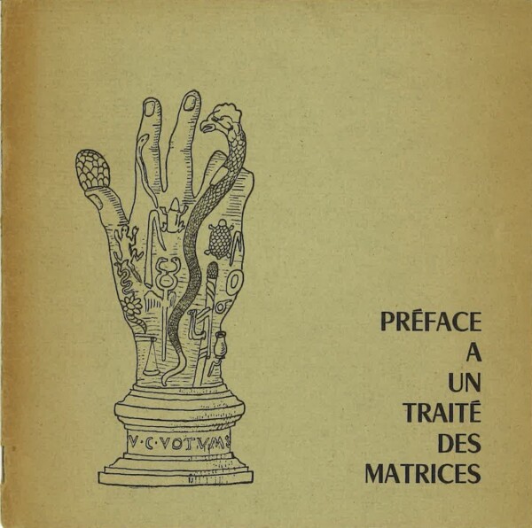 bounoure preface traite matrice