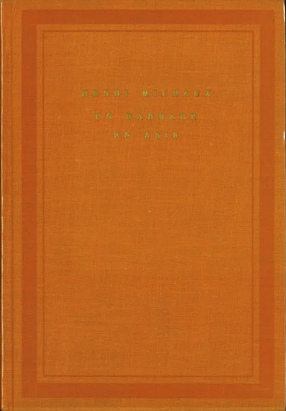 henri michaux barbare asie