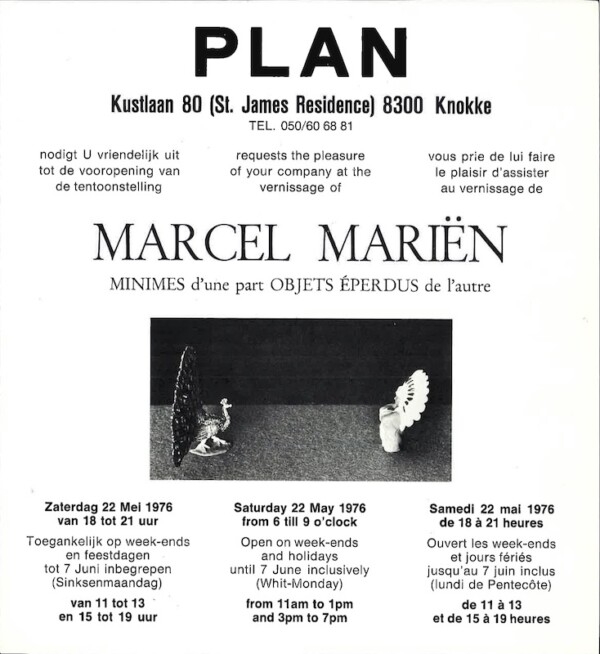 marcel marien minimes objets eperdus