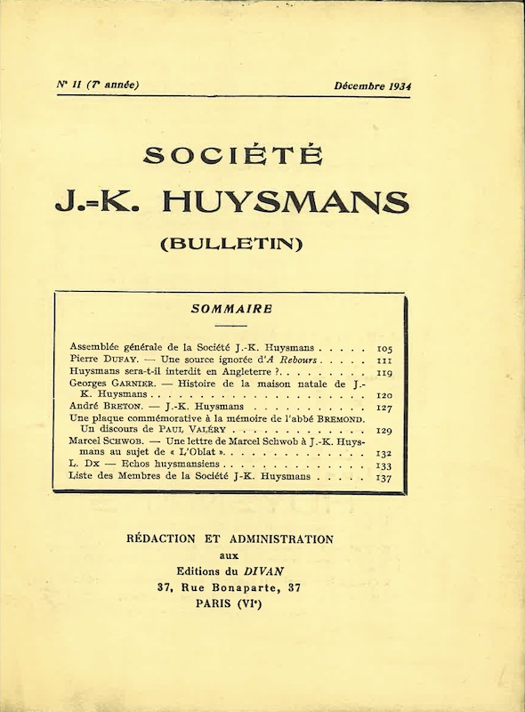 societe huysmans andre breton