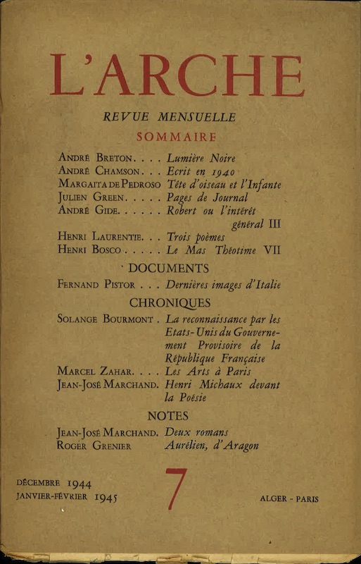 arche revue alger paris