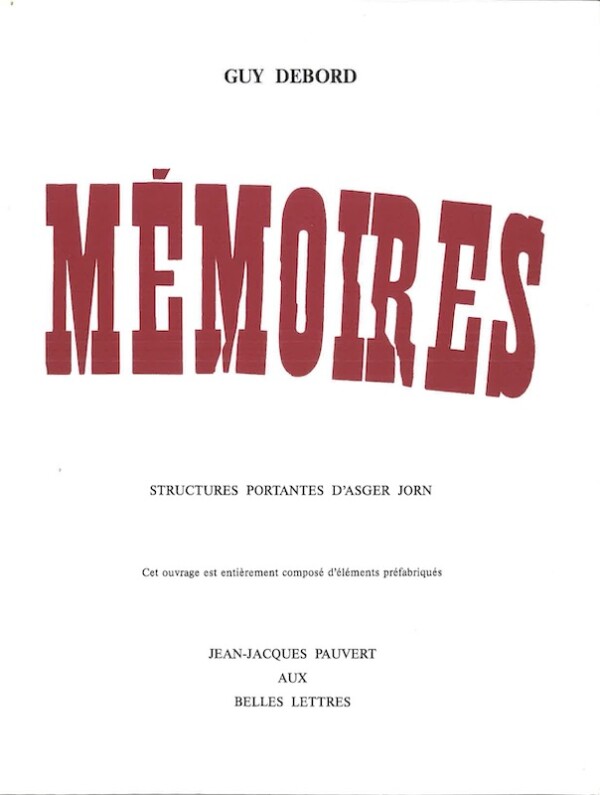 guy debord memoires structures portantes