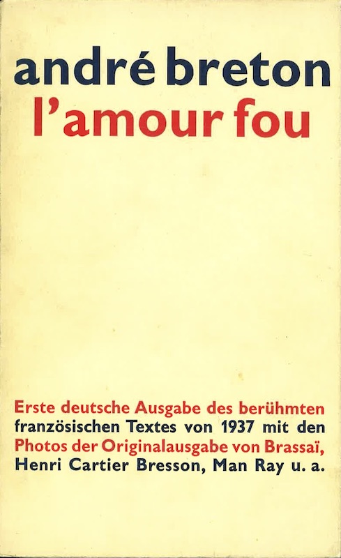 andre breton amour fou kosel verlag