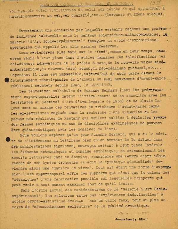 jean louis brau pour que cessent