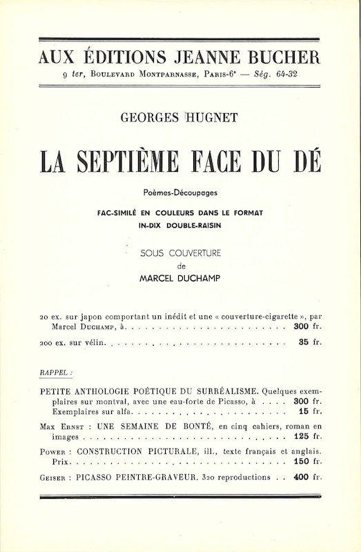 hugnet bucher septieme face