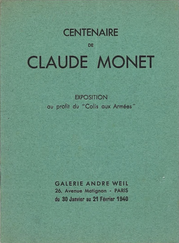 centenaire monet weil colis armees