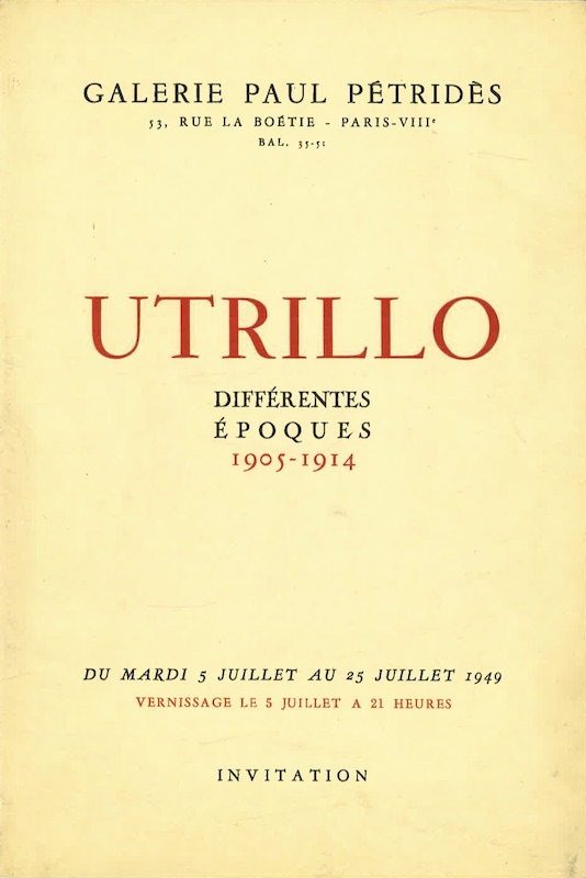 utrillo differentes epoque petrides