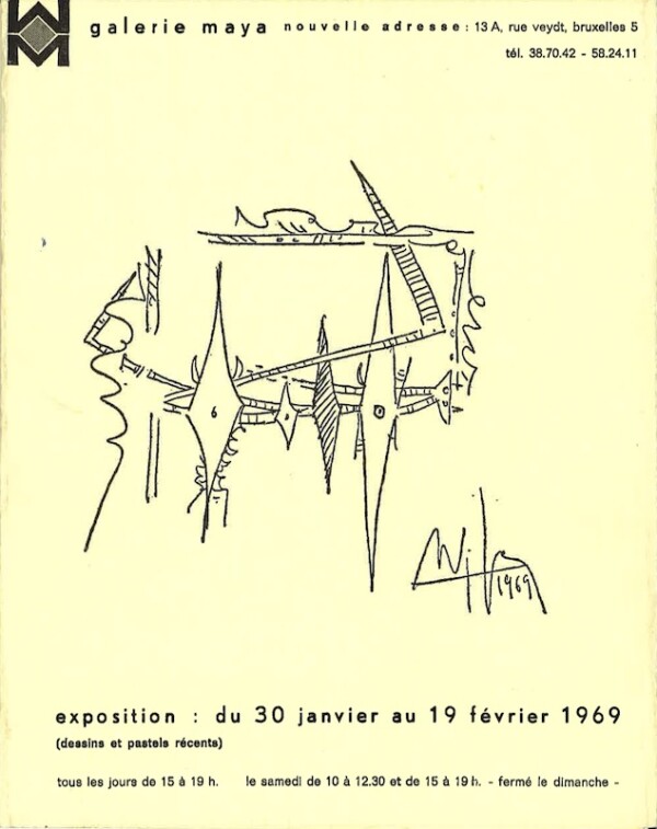 wifredo lam maya bruxelles 1969