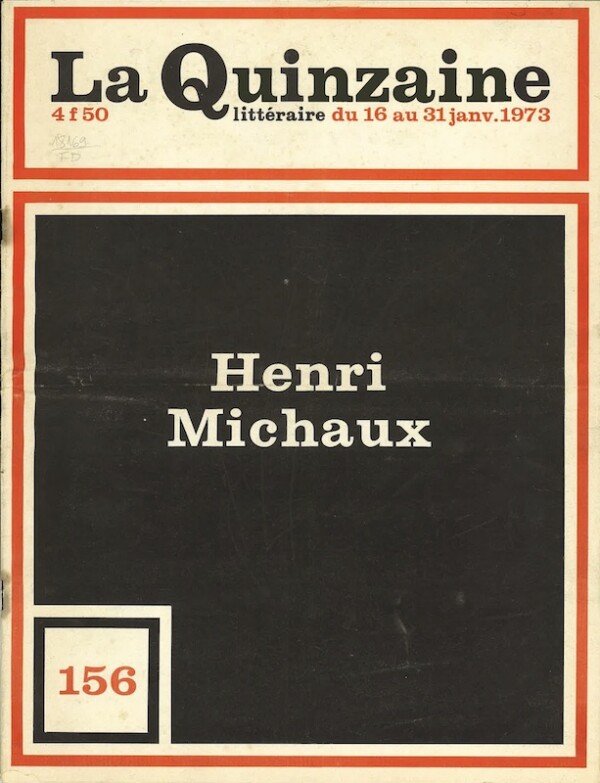 henri michaux quinzaine 1973