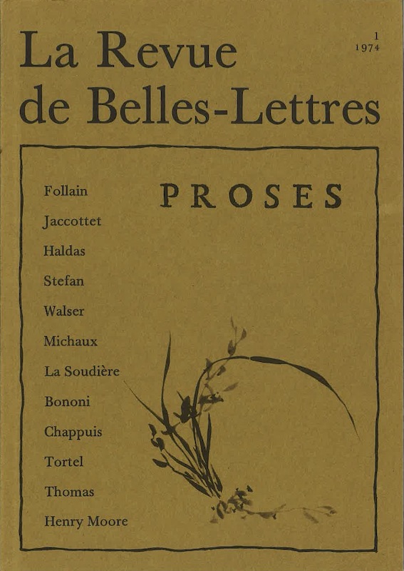 revue de belles lettres