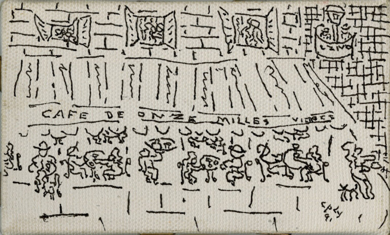 William Copley Café de onze mille vierges, 1991