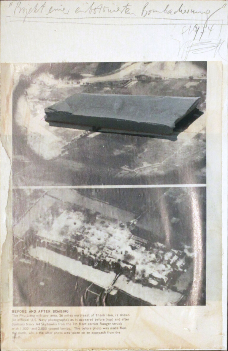 Wolf Vostell, Projekt einer einbeotonierten Bombardierur