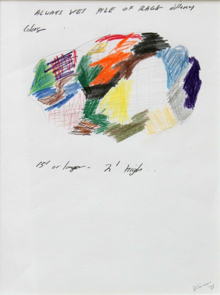 Robert Whitman Always Wet Pile of Rags