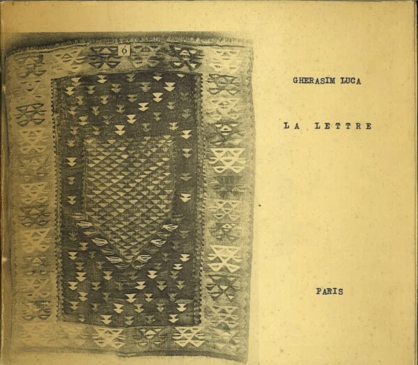 luca gherasim lettre tapis