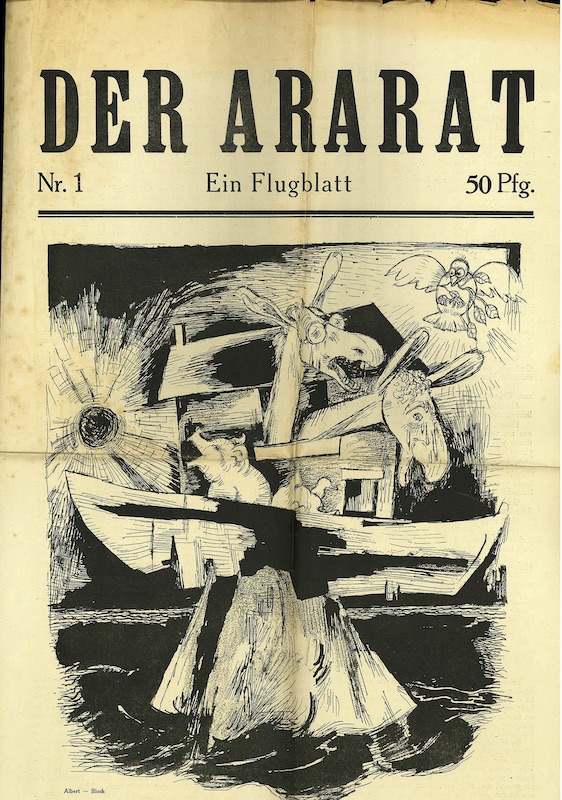 der ararat flugblatt hans goltz 1919