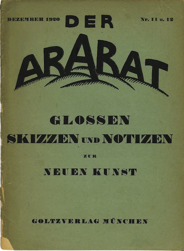 der ararat glossen skizzen decembre 1920