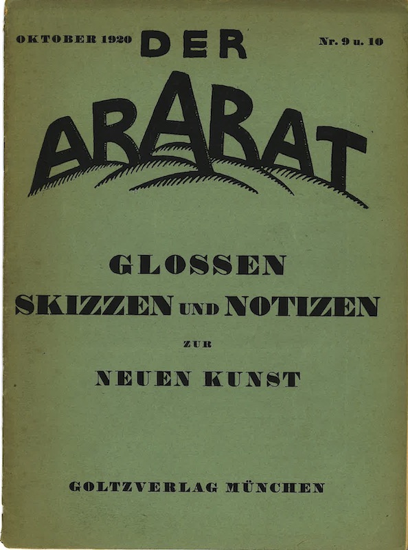der ararat octobre 1920