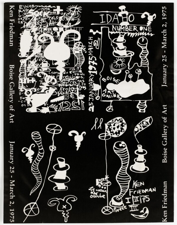 Ken Friedman Boise Gallery 1975