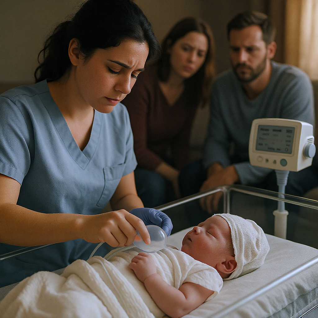 Nouveau-né pris en charge à domicile par une sage-femme