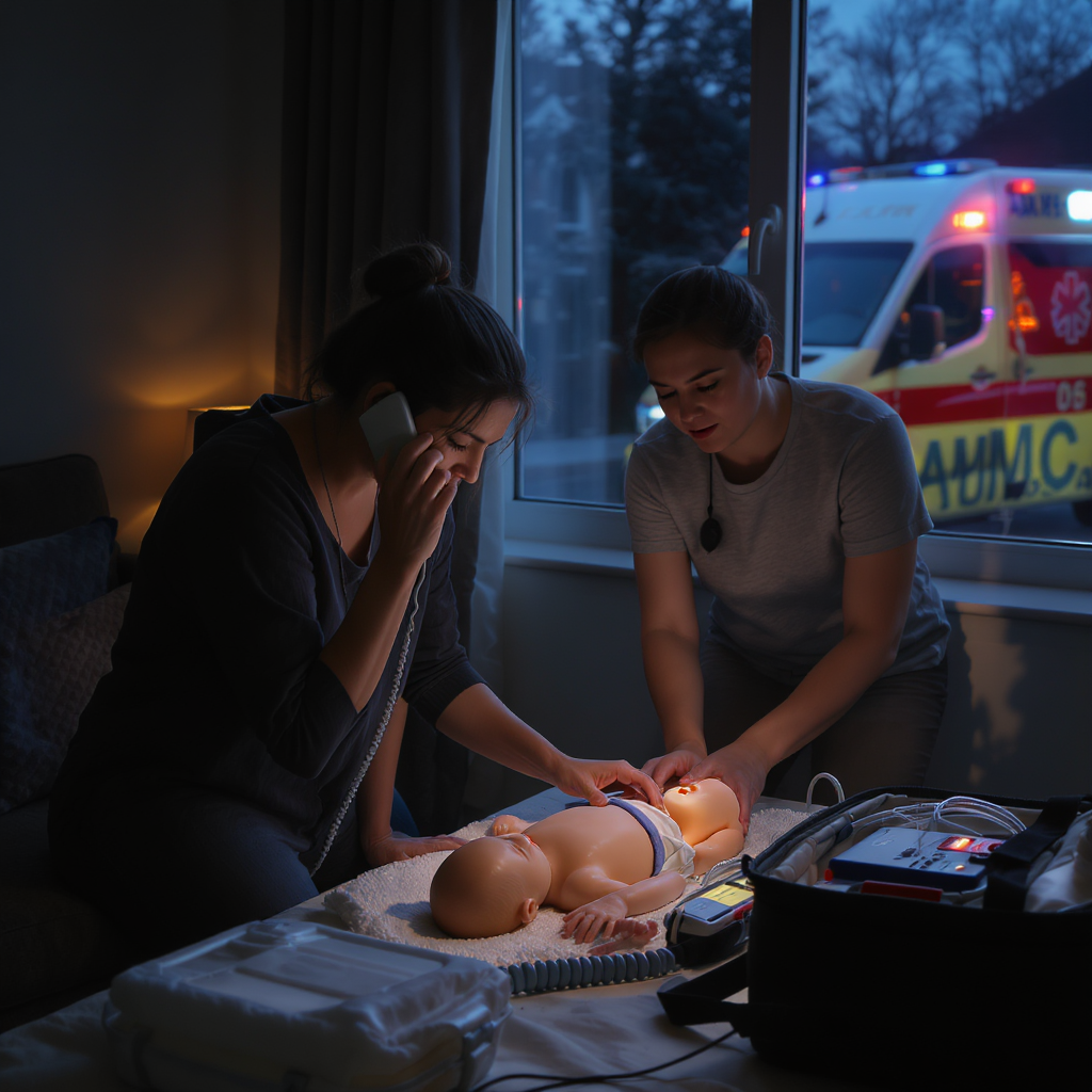 Simulation de réanimation néonatale à domicile