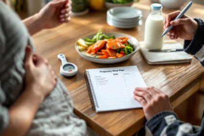 Tableau alimentaire grossesse 2026 : portions, limites & planning