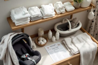 قائمة أساسيات المولود 2026: 45 عنصرًا لا بد منها + تسوق القائمة