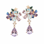 Boucles d'oreilles Violette Améthyste