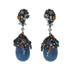 Estée Earrings with Blue Agate